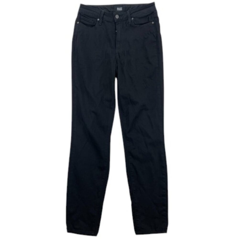 Paige Jeans Women’s Black Hoxton Ultra Skinny Stretch Denim‎ Mid Rise Casual 27